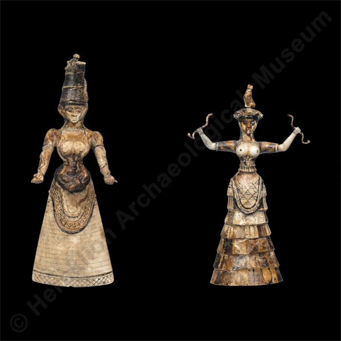 The “Snake Goddesses” - Heraklion Archaeological Museum